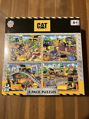 #ad Caterpillar 4 Pack 100 Piece Kids Jigsaw Puzzle $12.99