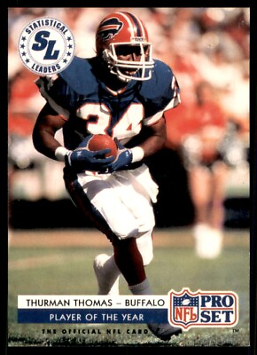 #ad 1992 Pro Set Thurman Thomas Buffalo Bills #2 $1.00