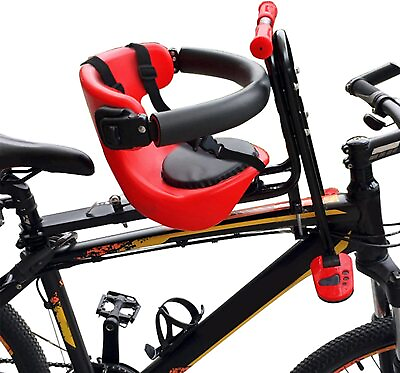 #ad Bicycle Baby Kids Safety Carrier Front Child Seat Saddle Toddler Bike Seat Red $39.47