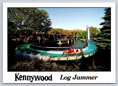 #ad #ad Postcard PA Kennywood Amusement Park Log Jammer Water Ride Defunct AU13 $6.99