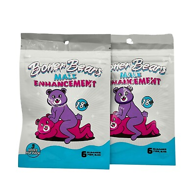 #ad Boner Bear Male Enhancement Gummies: 2 Packs $23.99