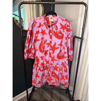 #ad Farm Rio Lobster Sky Mini Dress size M medium $156.99