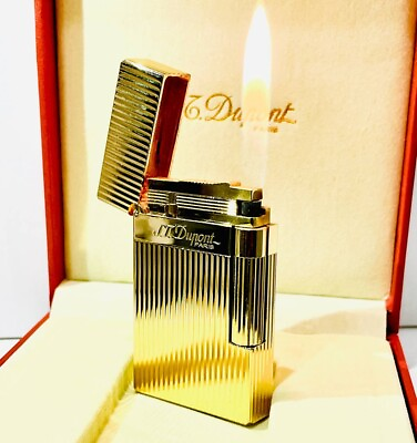 #ad S.T. DUPONT Gas Lighter Gold Line 2 High Qualiti Brass made in France ST Dupont $425.10