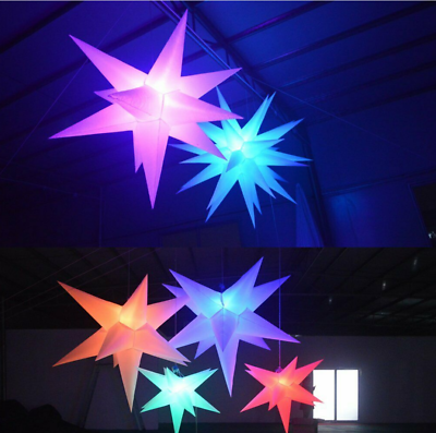 #ad LED Inflatable Star Decorations For Holiday Event Parties with Led Light 1.5m $94.34