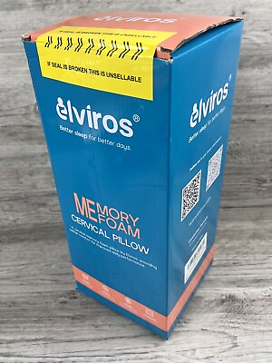 #ad Elviros Cervical Memory Foam Contour Pillows for Neck and Shoulder Pain $39.99