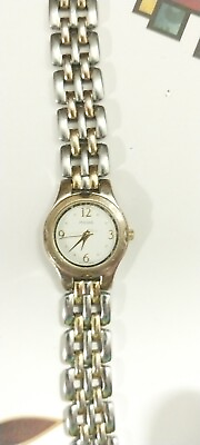 #ad Ladies Pulsar Wrist watch New Battery Gold Bracelet Band $10.00