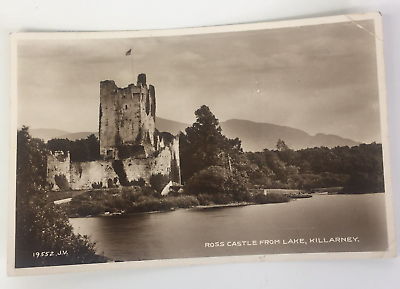 #ad RPPC Postcard ROSS CASTLE Killarney Ireland Vintage Irish Stamp Eire 2 Pingin $34.95
