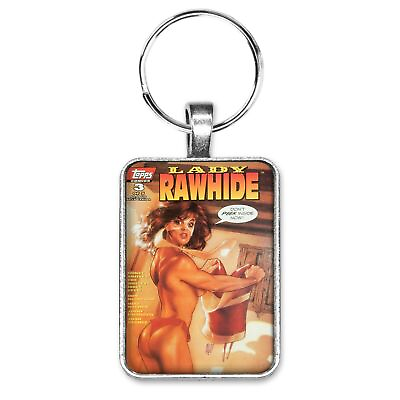 #ad Lady Rawhide #3 Adam Hughes Cover Key Ring or Necklace Sexy Comic Book Jewelry $12.95