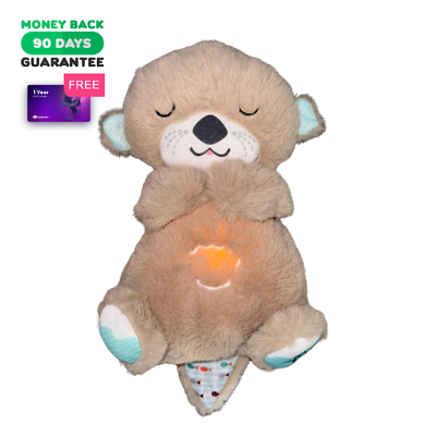 #ad Breathing Otter Bear Soothing Plush Calming Music Sleeping Companion $28.45