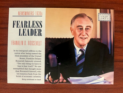 #ad 2014 Panini Golden Age FRANKLIN D ROOSEVELT Newsmakers Trading Card #4 FDR WWII $2.95