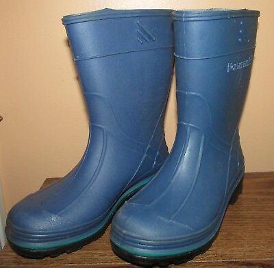 #ad Blue Northerner Kids Rubber Rain Waterproof Snow Muck Boots Size 8 Made in USA $16.88