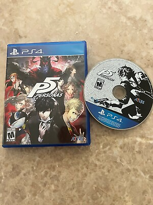 #ad Persona 5 PS4 Complete in Case with Original Artwork amp; Used Controller Skin $4.95