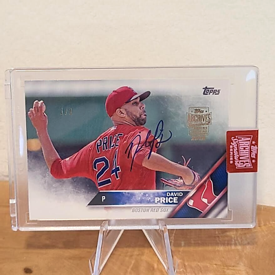 #ad 1 1 2019 Topps Archives David Price Signature Series Autograph BuyBack 2016 Auto $97.95