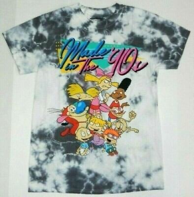 Nickelodeon Rugrats Cartoon Made in The 90#x27;s Tie Dye Tee Shirt New $12.59