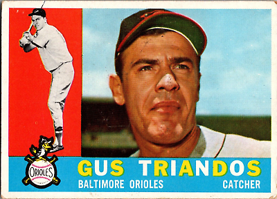 #ad 1960 Topps #60 Gus Triandos EX Baltimore Orioles Baseball Card $4.89