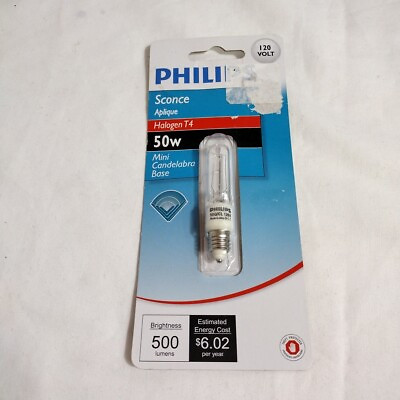 #ad Philips Sconce T4 100w Mini Candelabra Base Light Bulb $12.00