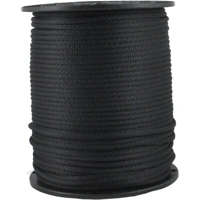 #ad 3 8quot; 250 ft Dacron Polyester Rope Black by CobraRope $104.50
