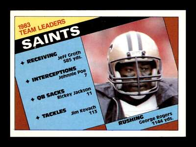 #ad 1984 Topps George Rogers #299 New Orleans Saints $1.68