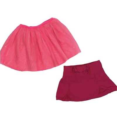 #ad Toddler Girls Pink Skirt Skort Bundle Size 2T $9.99