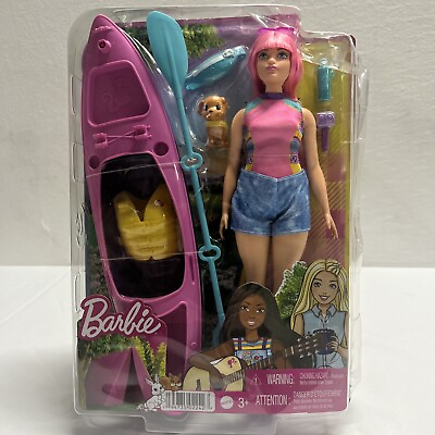 #ad 📦 Mattel Barbie Family Camping Daisy Kayak Playset Barbie Toy damaged box $16.29