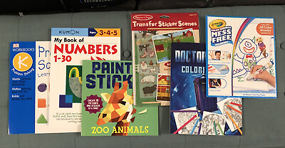 #ad 6 NEW CHILDRENS ACTIVITY SETS amp; BOOKS LEARNING FUN $18.00