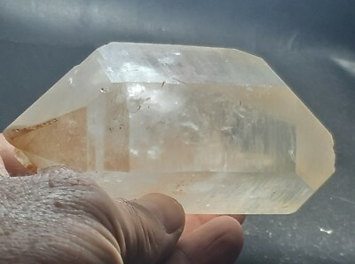 #ad 335grams d.terminated twisted crystal super white Quartz specimen@ Pakistan. $325.00