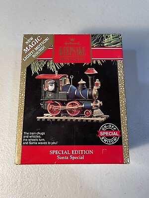 #ad 1992 Hallmark Keepsake Special Edition Santa Special Magic Light Motion NIB $50.00