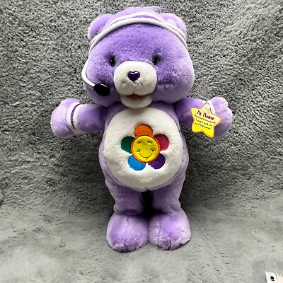 #ad Care Bears Harmony Video Purple Talking Bear Colorful Belly Sings no Movement $9.34