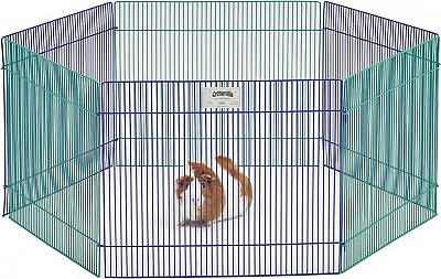#ad Outdoor Pet Playpen Animal Cage Dog Fences Enclosure Small Puppy Play Yard Crate $41.21