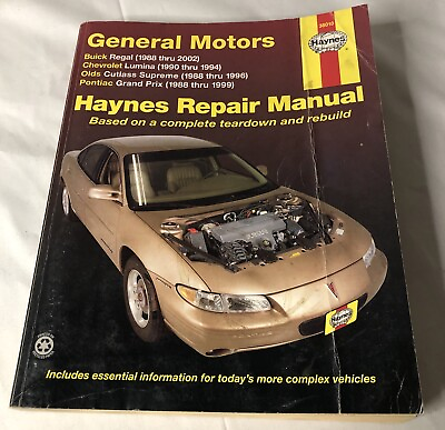 #ad General Motors Haynes Repair Manual 38010 Buick Chevrolet Olds Pontiac Prix Book $2.93