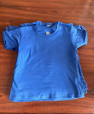 #ad Gildan Heavy Cotton Toddler Kids Short Sleeve T Shirt Royal Blue 5T New $14.00