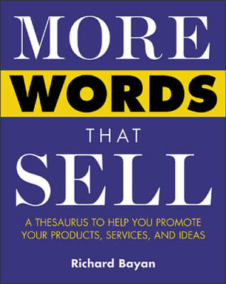 #ad More Words That Sell Paperback By Bayan Richard GOOD $5.21