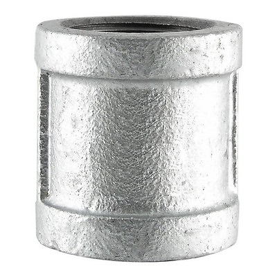 #ad 1quot; GALVANIZED MALLEABLE IRON STRAIGHT COUPLING fitting pipe npt $2.55