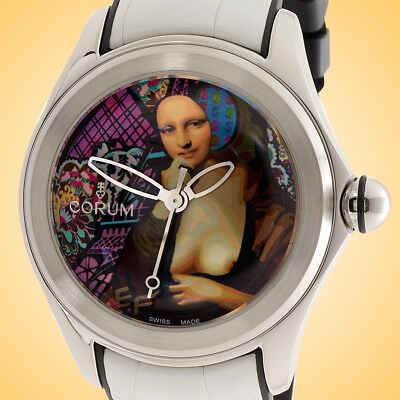 #ad Corum Bubble 47 Elisabetta Fantone Automatic Stainless Steel Watch L082 03202 $3350.00