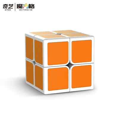 #ad NEW QiYi MoFangGe 2x2 OS Cube Vibrant Orange Speed Cube $26.99