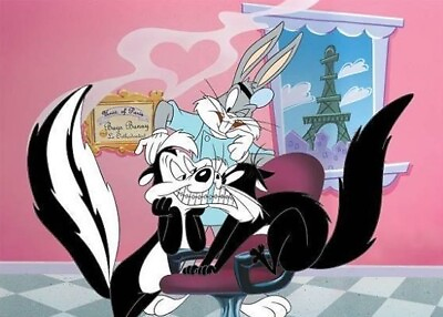 #ad Looney Tunes Bugs Bunny and Pepe Le Pew Cartoons 5x7 Photo Print $7.99