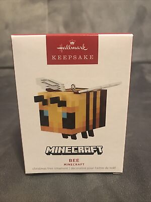 #ad Hallmark Keepsake Ornament 2023 Bee Minecraft Video Block Games Bumble NIB $17.95