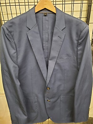 #ad J. Crew Men Ludlow Suit Jacket Blazer in 100% Cotton NEW 42R $99.97