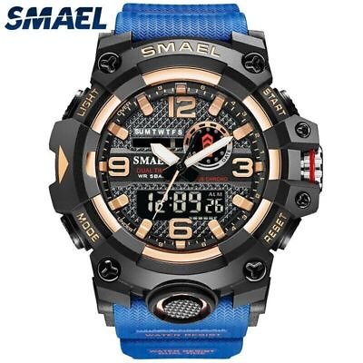 #ad SMAEL Digital Wristwatches Men Kids Military Quartz Sport Waterproof Wrist Watch $9.45