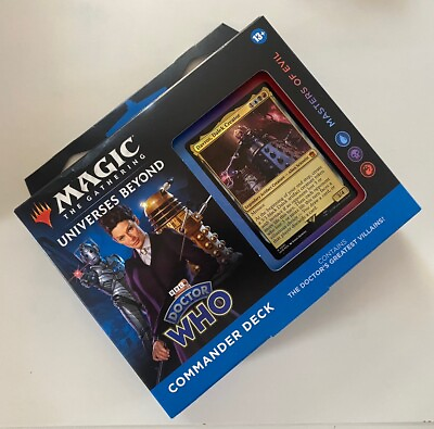 #ad MTG Masters Of Evil Dr. Who Commander Deck *Factory Sealed* WHO Combine Shipping $49.99