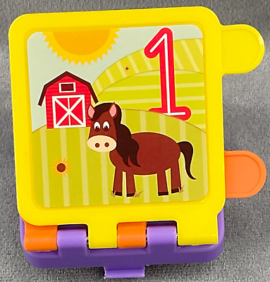 #ad Evenflo ExerSaucer Moovin Groovin Replacement Part Only Toy Flip Book Numbers $7.49