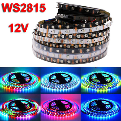 #ad WS2815 12V 5050 RGB LED Strip Pixel Light Individually Addressable Dual Signal $16.99