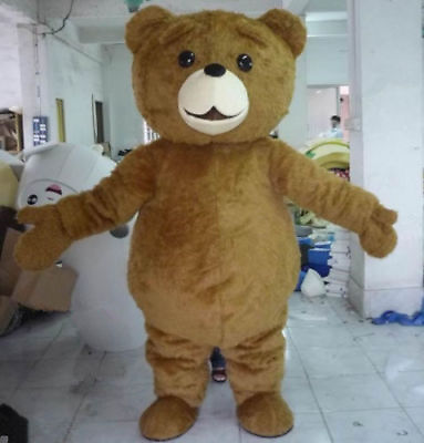 #ad NEW Halloween Teddy Bear Mascot Costume Cartoon Unisex Fancy Dress Adults $98.00