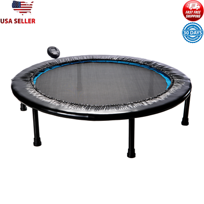 #ad Adjustable Incline 36quot; Trampoline W Monitor Low impact Cardio amp; Muscle Recovery $74.97