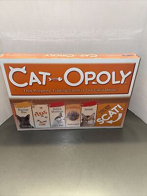 #ad CAT OPOLY Board Game Monopoly Themed NEW SEALED Cat Opoly Property Trading Game $20.00