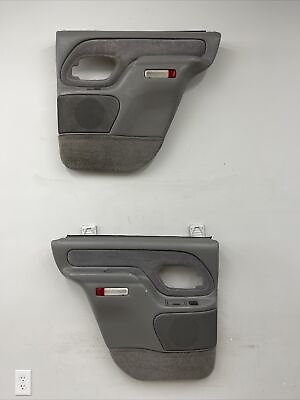 #ad 95 00 Chevrolet Tahoe GMC Yukon Set of Rear Door Panels Power OEM Gray Grey Nice $209.99