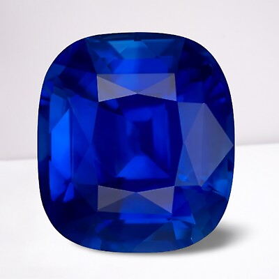 #ad AAA Blue Sapphire Cushion Cut Gemstone 8x6 mm 1.28 Ct Vivid Loose Gemstone $19.98