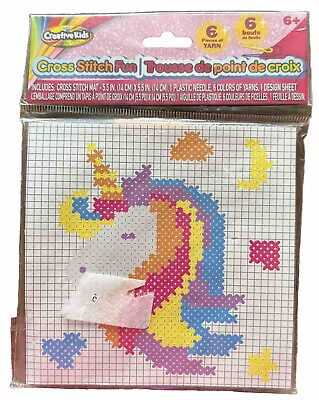#ad Creative Kids Cross Stitch Kit Unicorn $10.49