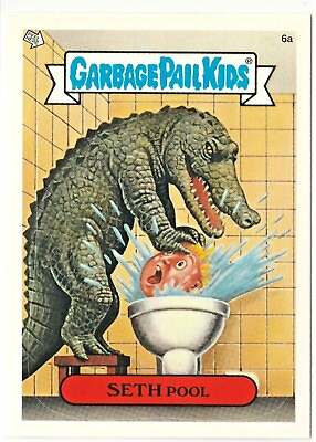 #ad Garbage Pail Kids GPK Seth Pool crocodile alligator toilet $4.99