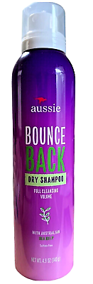 Aussie Bounce Back Dry Shampoo 4.9 oz Full Cleansing Volume with Sea Kelp $8.59